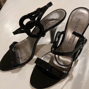 EUC - Madison Studio HEIDI Black Sandal Heels 7.5